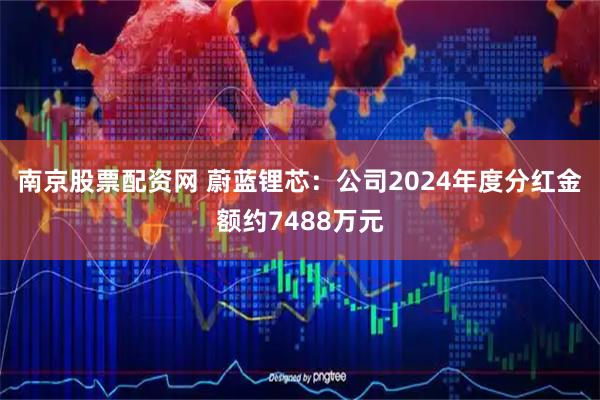 南京股票配资网 蔚蓝锂芯：公司2024年度分红金额约7488万元